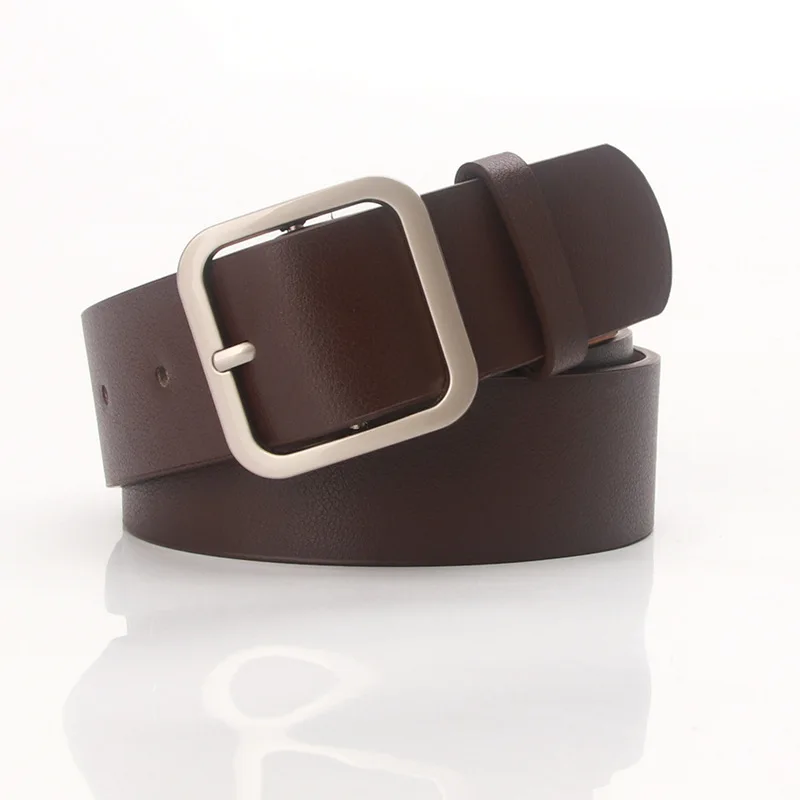 FJBelt-Ceinture Vintage à Broches pour Femme, Accessoire de Travail de Haute Qualité, Solide, de Marque, DTnavy