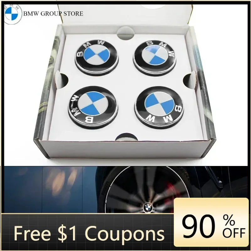 

Accessories Car Sticker For BMW BMW GROUP 4Pcs 56MM 68MM Floating Wheel Center Cap For BMW M E39 E46 E60 E90 F10 F30 G32 G38 G01