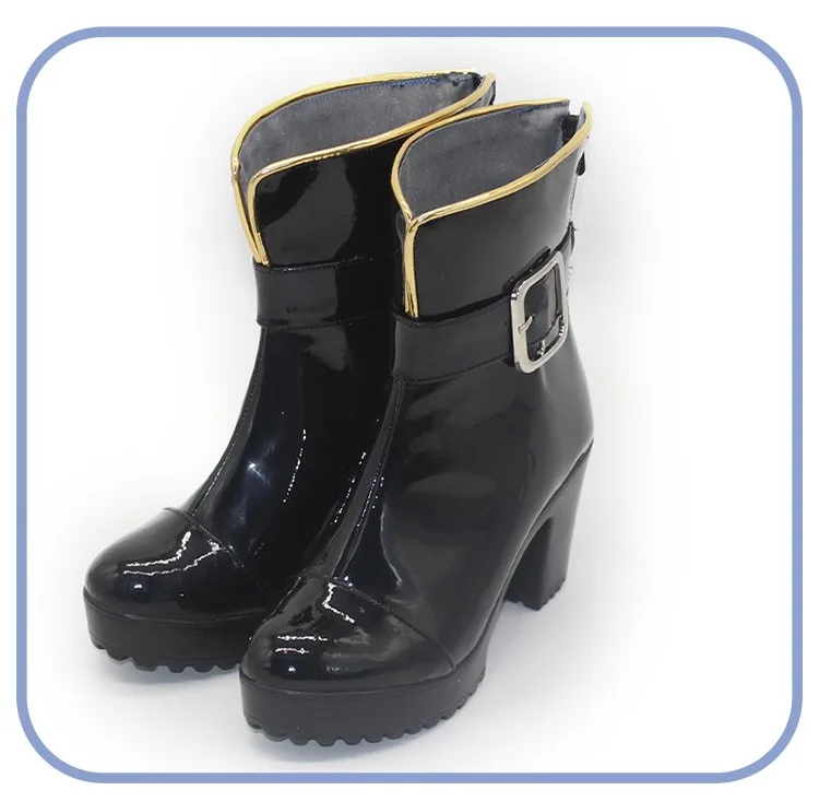 Rem คอสเพลย์รองเท้าหนัง PU รองเท้าปาร์ตี้ฮาโลวีนรองเท้าอะนิเมะอุปกรณ์เสริมคอสเพลย์ Props Custom Made