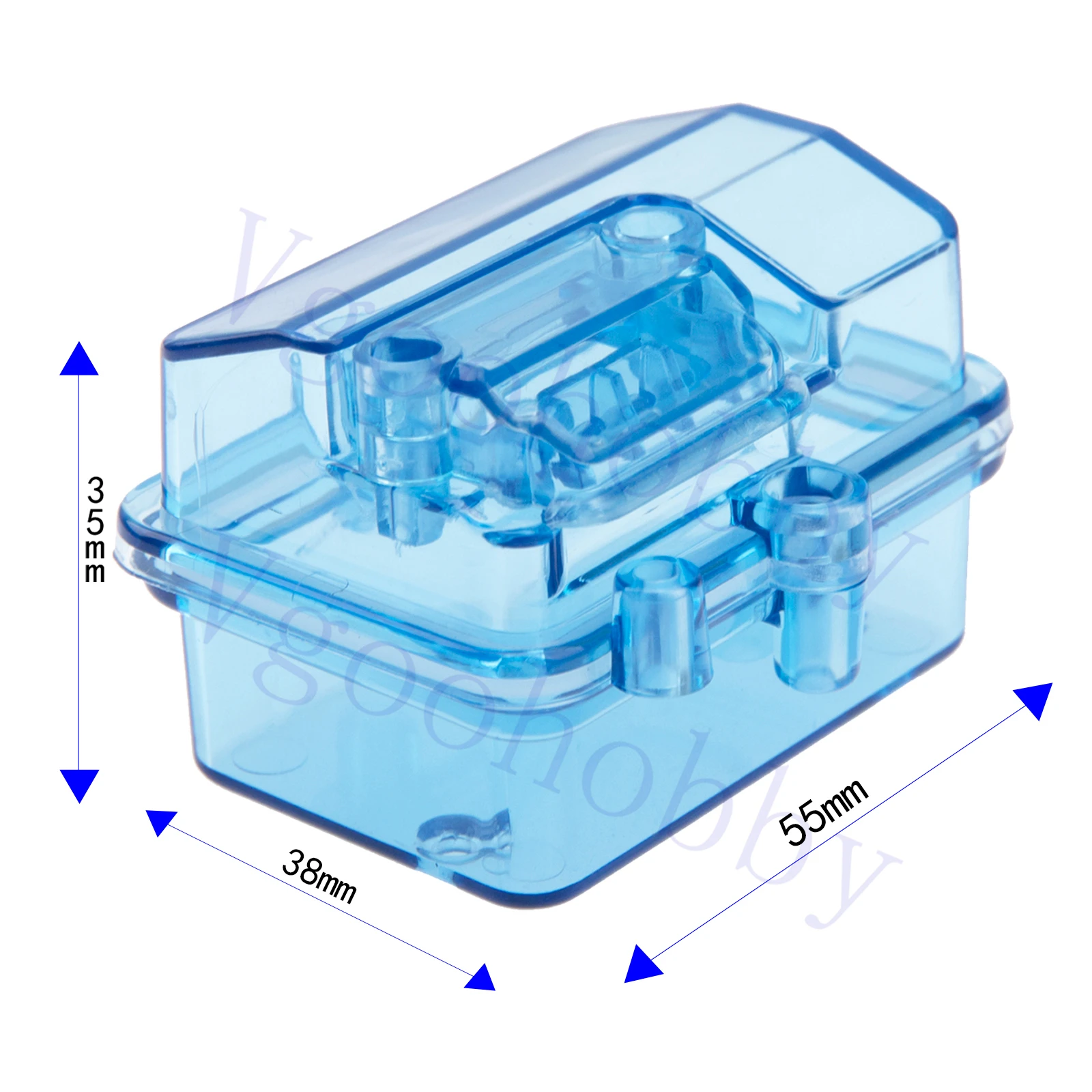 Waterproof Receiver Protector ESC Dustproof Case Transparent Box Compatible with Traxxas TRX-4 Huanqi727 1/10 RC Crawler Car