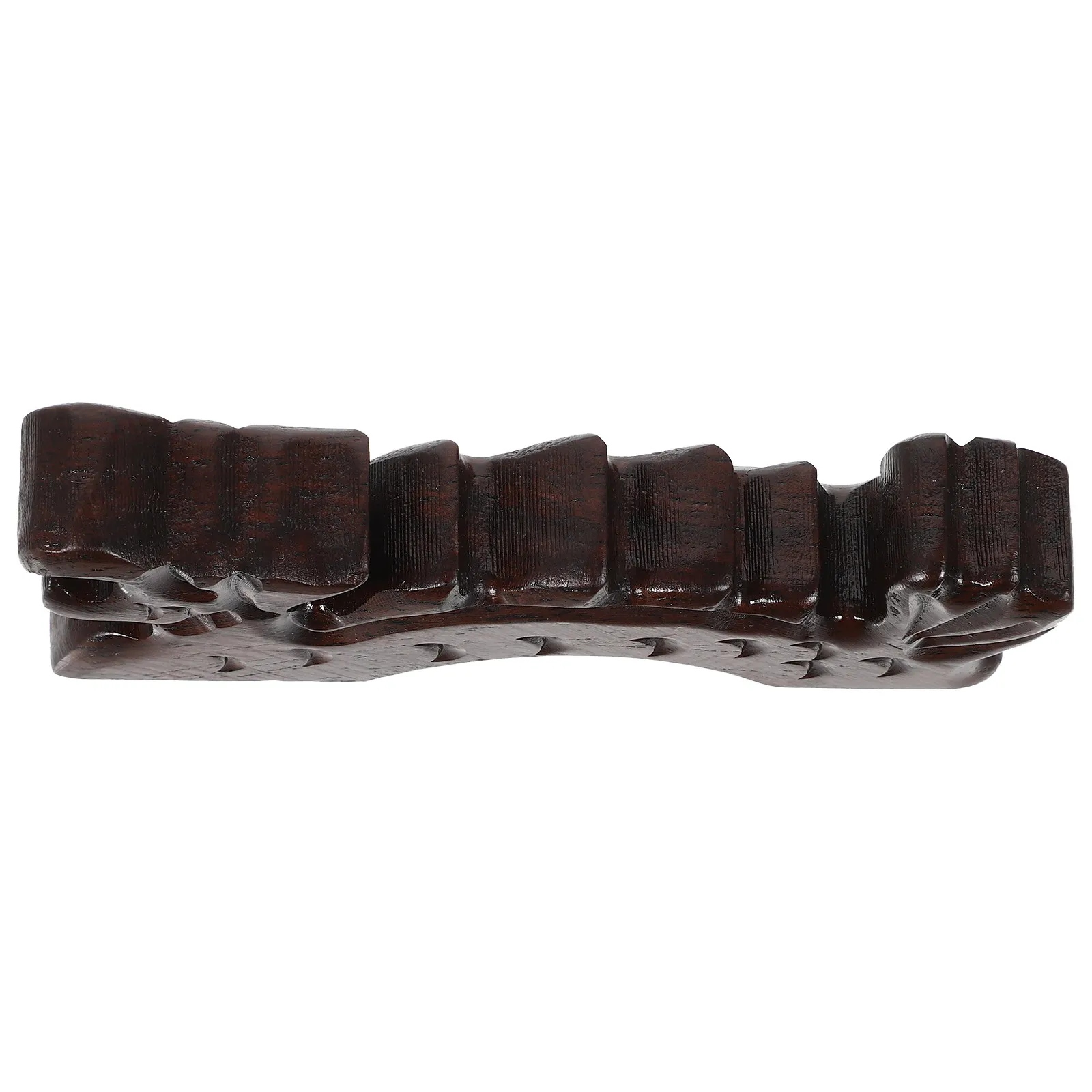 Dragon Calligraphy Pen Holder Wooden Brush Stand Vintage Retro Pen Rack for Desk Multi-Functional Calligraphy Brush Rest