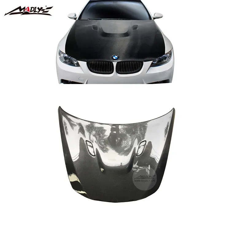 2007-2010 Year E92 Hood for BMW 3 Series E92 2dr E93 Convertible Carbon E93 to M3 Look Hood - 1 Piece