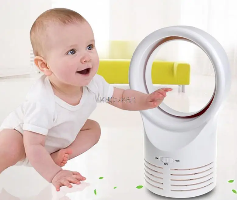 Hot Fashion Mini Bladeless Fan Sleeping Electric Cooling Super Quiet Two Speed Air Fans for Home Students
