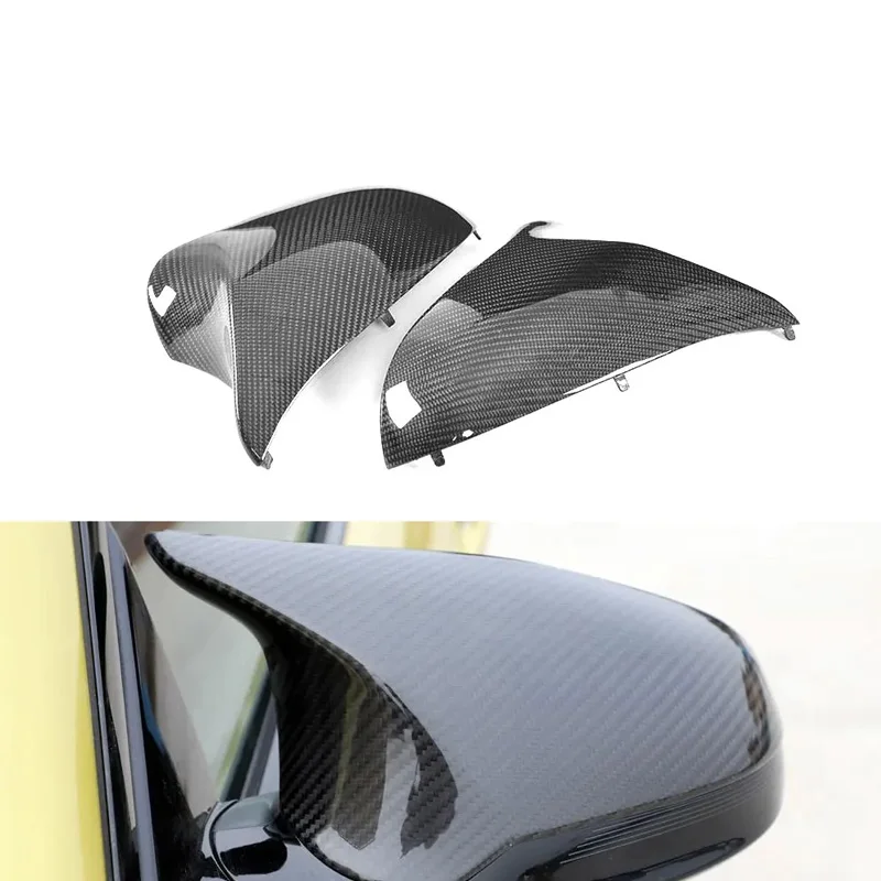 Carbon Fiber Replacement M4 Car Mirror Cover for BMW F80 M3 F84 M4 2015-2018 Modified Mirror Housing Protective Decoration