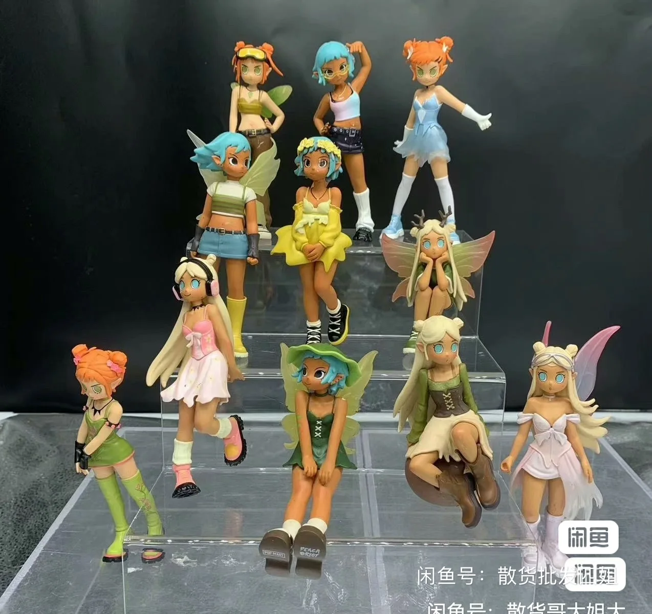 

Аниме Персик Риот Панк Фея Фигурки Серия Слепая коробка Второе поколение Mystery Box Модель Мультяшный декор Игрушки Каваи Подарок