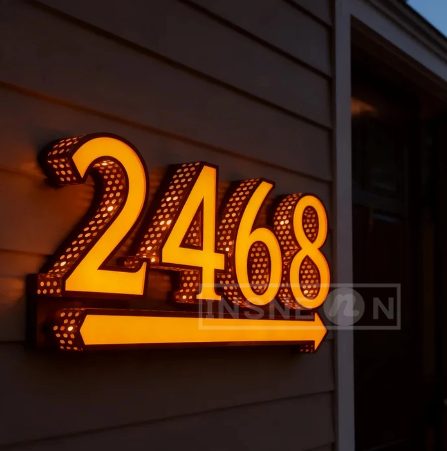 

Led Custom Sign Neon Signboard Letters Acrylic Light Metal Large Luminous Logo De Restaurant Business Advertising Lights 3d Home