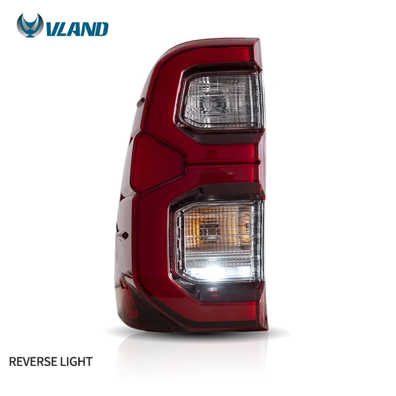 VLAND fábrica nuevo estilo conjunto de luces traseras LED completas 2015-2020 con luces traseras de señal de giro para lámpara trasera Toyota HILUX