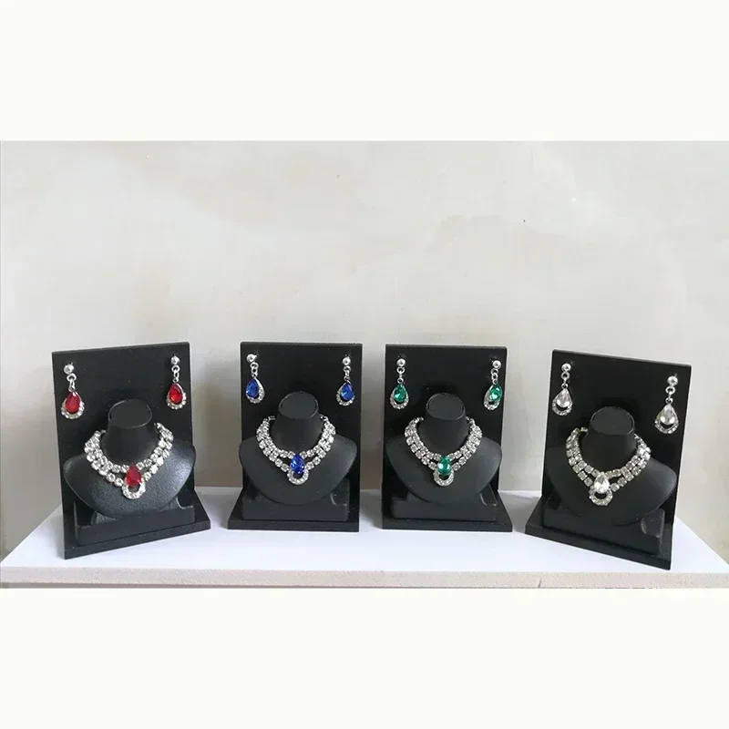 1:6 Doll Mini Jewelry Earring Necklace Set (including Display Rack) Model for Doll Decorative Toys, Doll Gift Accessories
