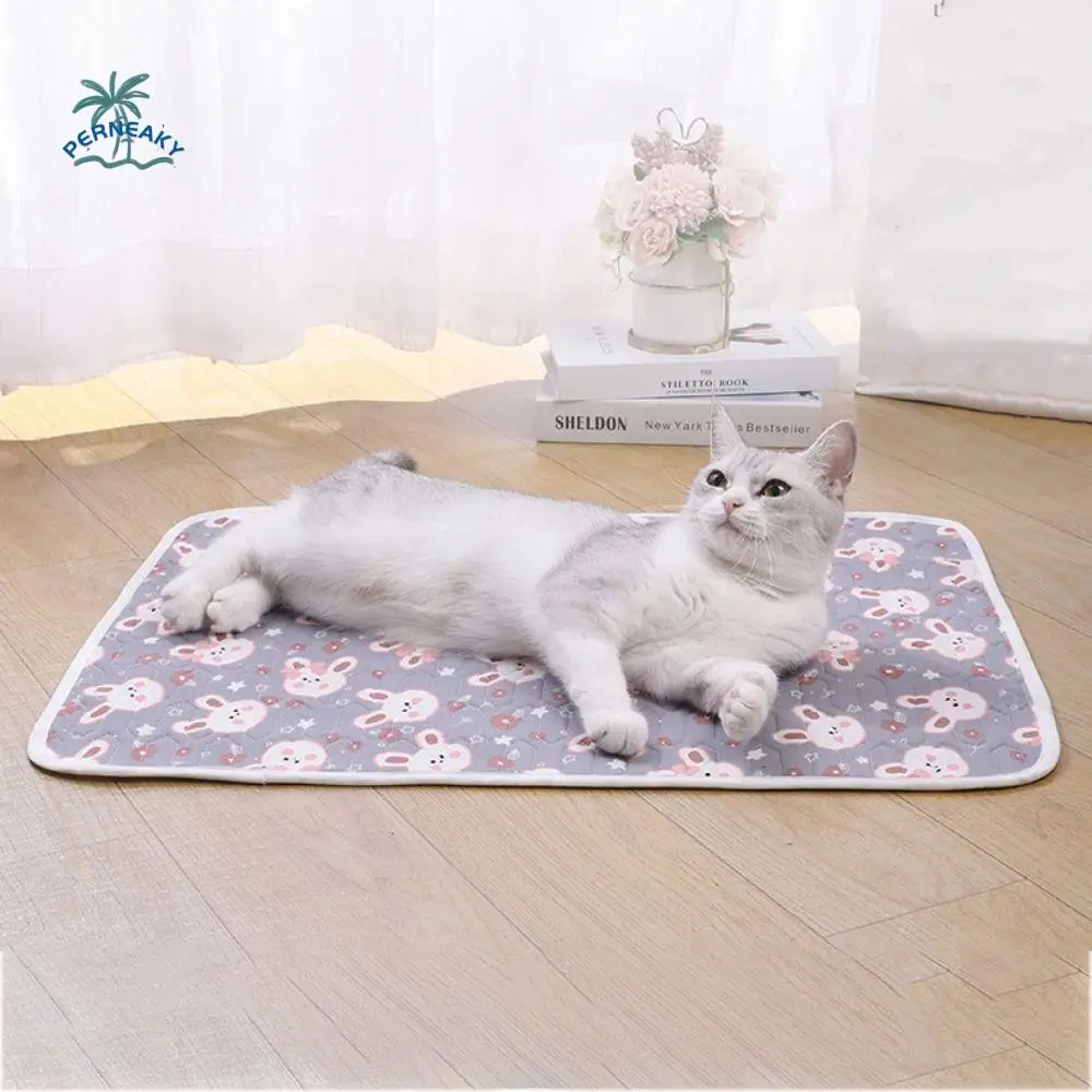 

Portable Cartoon Dog Cooling Mat Non-slip Soft Pet Ice Pad Latex Cotton Cats Sofa Mats Summer