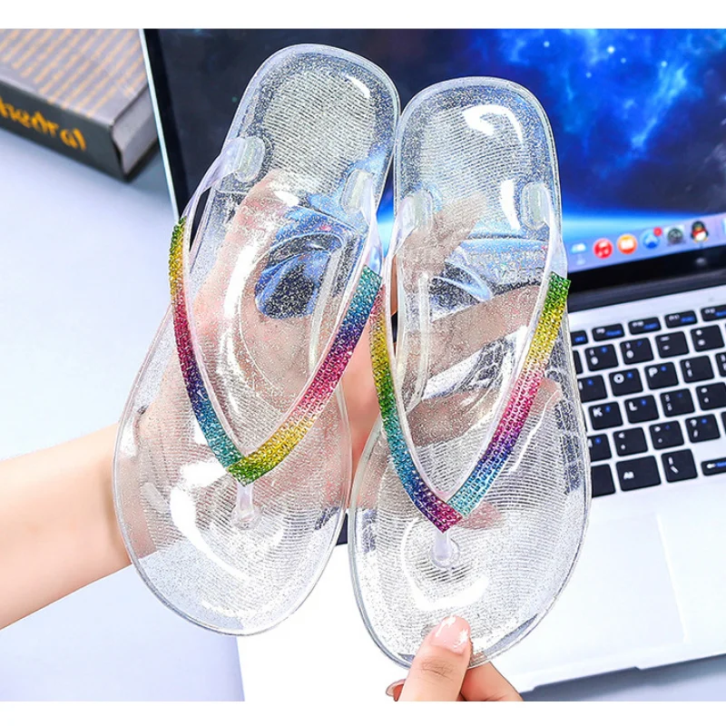 Slippers Woman Flip flops women shoes slides Cloud Cartoon rainbow summer Beach Sandal Outdoor Soft Non Slip Men Male  Female