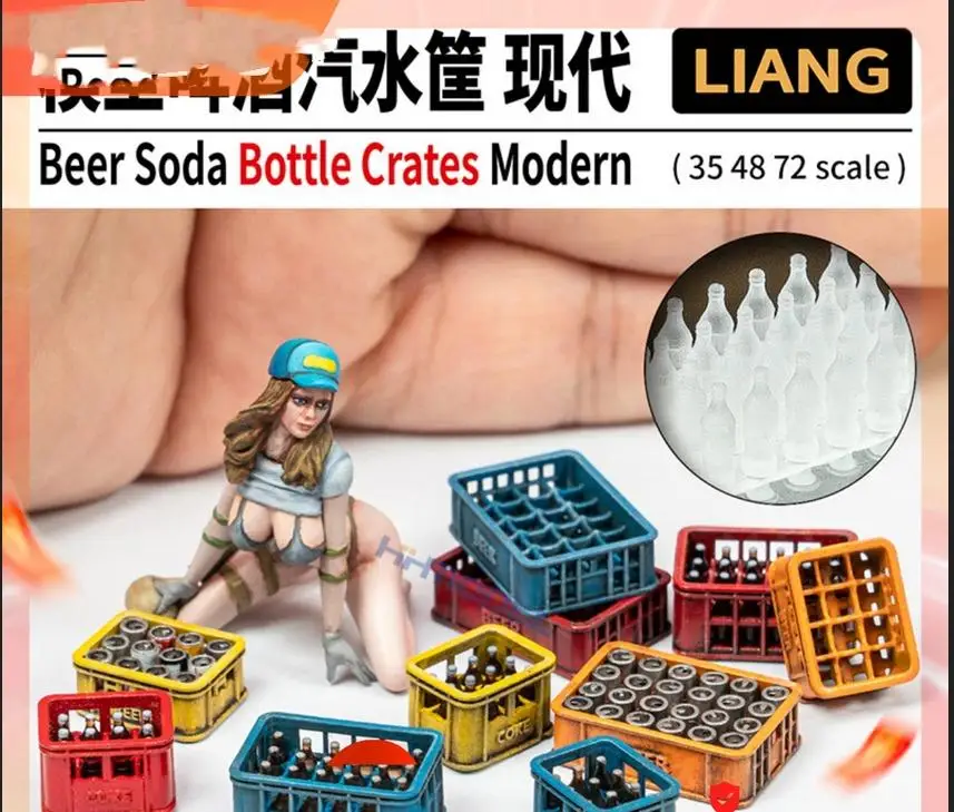 

LIANG 0432 1/48+1/72 BEER SODA BOTTLE CRATES MODERN