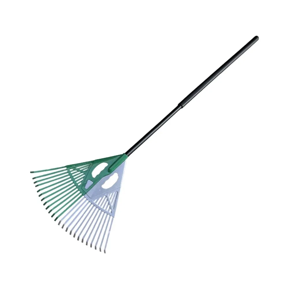 For Garden Cleanup Debris Collector Tool Garden Leaf Rake For Outdoor Cleaning Green black Ergonomic Grip Style