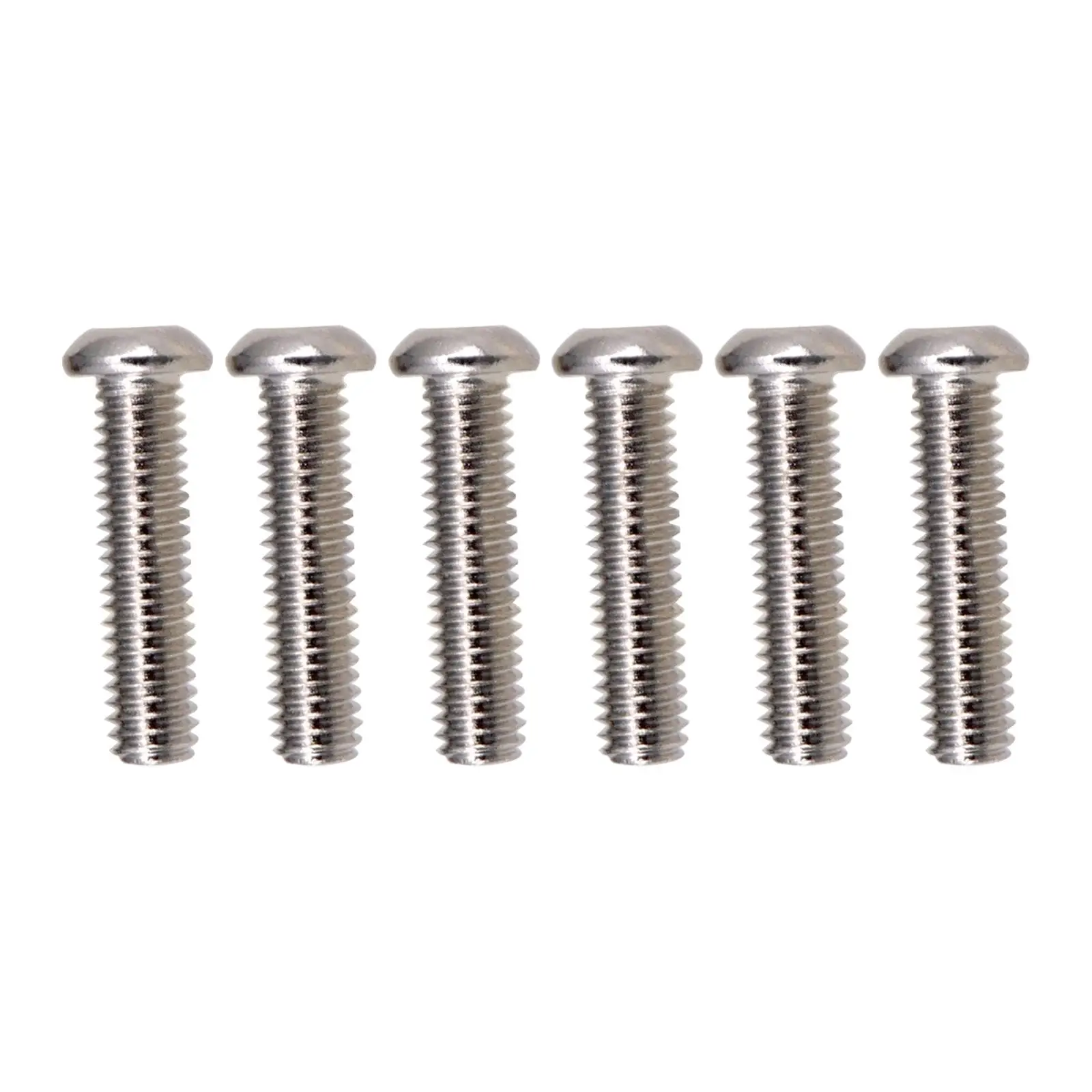 6 Pieces Guitar Bridge Saddle Mounting Screws Inner Hexagon Screws Lock Nut Screws Easy Install for Electric Guitar Bridge Parts