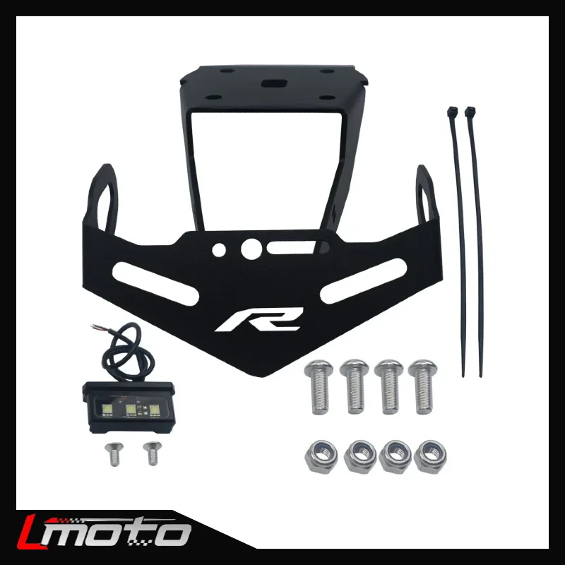 

Suitable for Yamaha YZF R15 V3 YZF-R15 V3.0 2017-2022 motorcycle license plate holder bracket, rear neat mudguard LED light