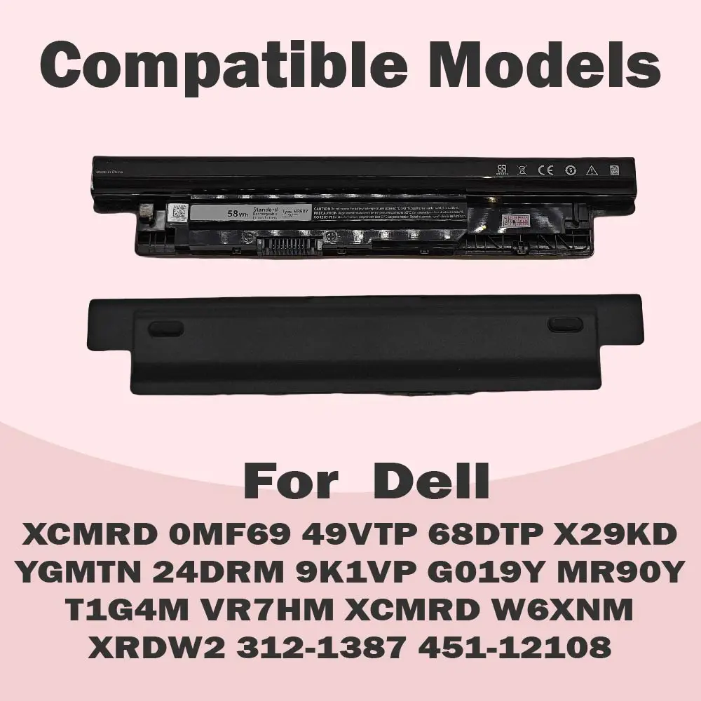 MR90Y Battery For DELL Inspiron 3421 3721 5421 5521 5721 3521 3437 3537 5437 5537 3737 Vostro 2421 2521 Latitude 3000 3540 Serie