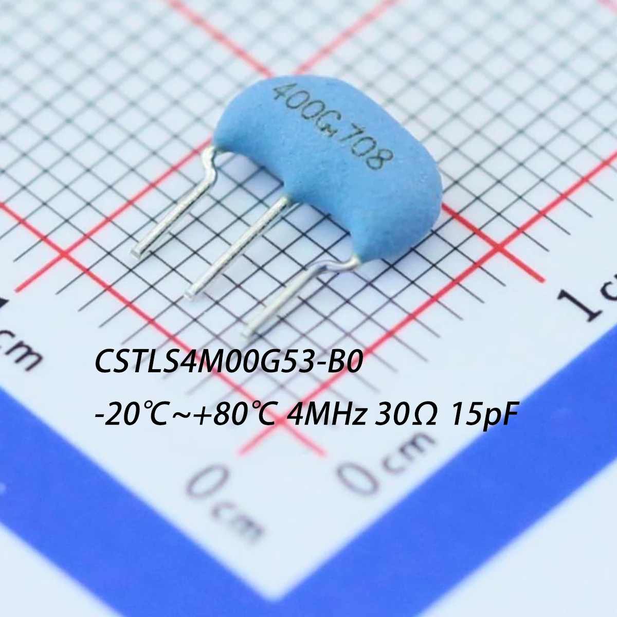 20 шт. CSTLS4M00G53-B0 SIP-3-2.5mm НОВЫЙ Оригинальный керамический резонатор (пассивный) -20 ° C~+80 ° C 4 МГц 30 Ом 15 пФ 30 Ом КЕРАМИЧЕСКИЙ РЕЗИСТОР 4.0000 МГц
