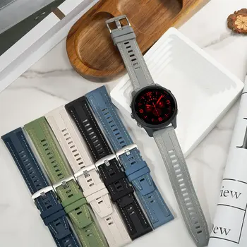 適用於華為WATCH GT5 4 3 2 46mm GT 4/5 Pro 46mm的22mm尼龍錶帶,適用於GT4/5 42mm的男士矽膠錶帶,以及18mm女士腕帶手鍊 8 最佳銷售 華為手錶 GT 錶帶 - №5