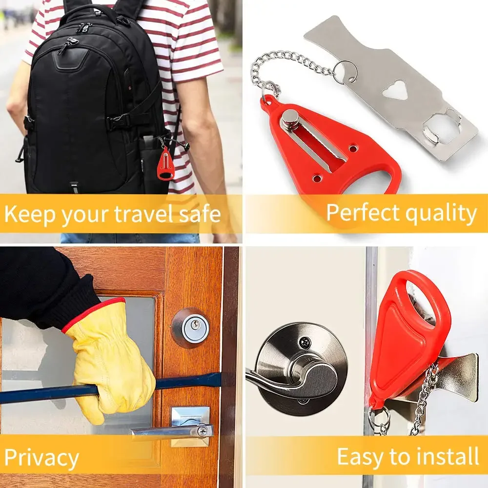 Portable Door Lock Keyless Anti-theft Hotel Lock Travel Locks Childproof Door Lock Security Home Safety