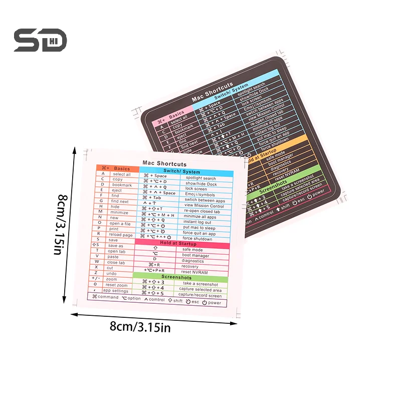 2Pcs Windows/Word Reference Keyboard Computer Shortcut Sticker Adhesive Removable Stickers For Quick Reference Keyboard Guide