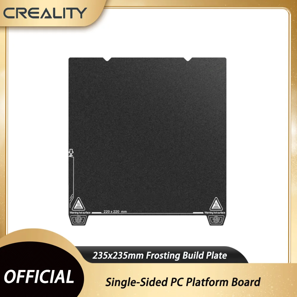 

Creality Single-Sided PC Platform Board for Ender-3 V3 SE/KE 235x235mm Frosting Build Plate 3D Printer Accessories