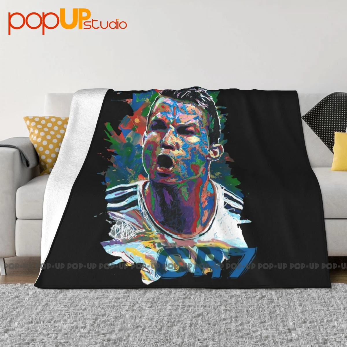 Cr7 Blanket Warm Raschel High-Grade Bedding Throws For Sofa Bedroom