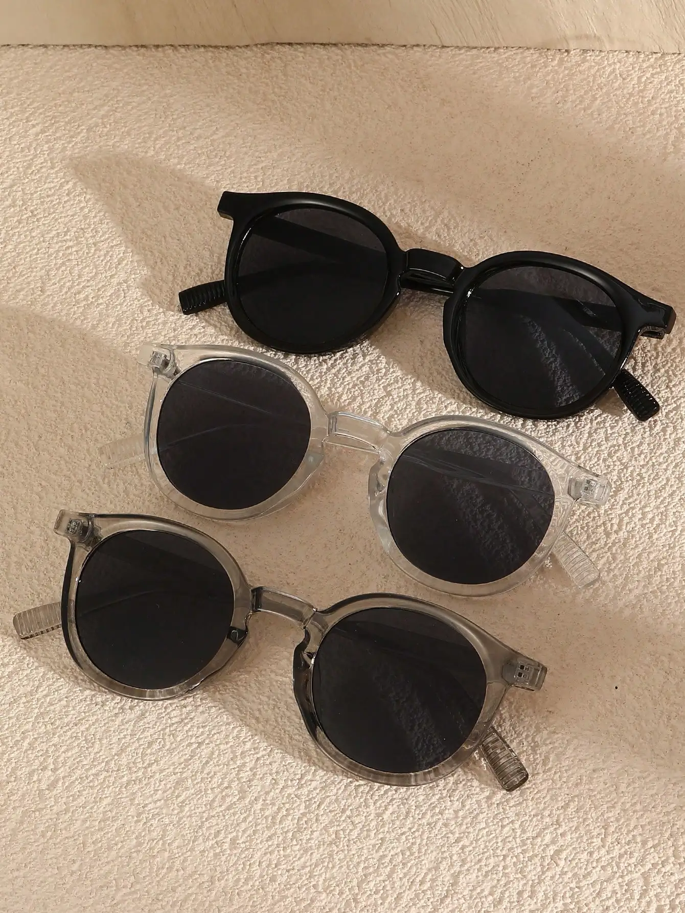 3pcs Classic All-Match Fashion Eyewear Set, Mixed Color Trendy Sunglasses That Never Go Out of Style