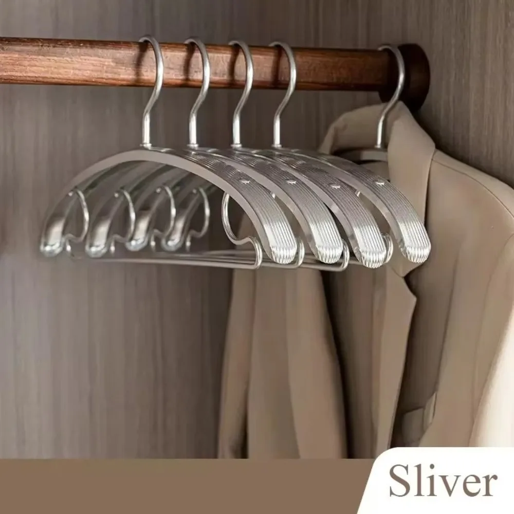 Anti-Slip Aluminum Alloy Hanger Width Space Saving Pants Hanger Durable No Trace Cloth Display Hanger Wardrobe Storage