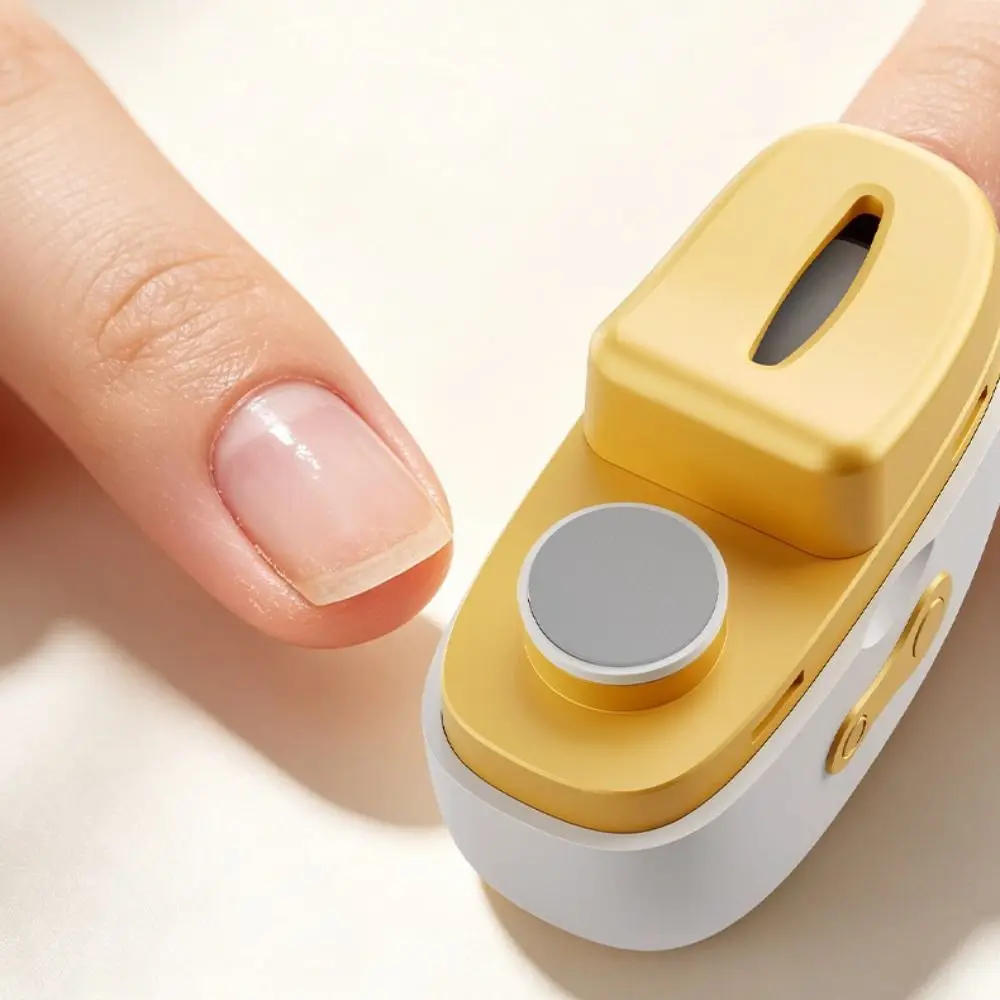 Effective Rechargeable Electric Nail Clipper ABS Plastic 3 Speed Nail Grinder Anti Splash Dual Head Toe Nail Clipper Home Use