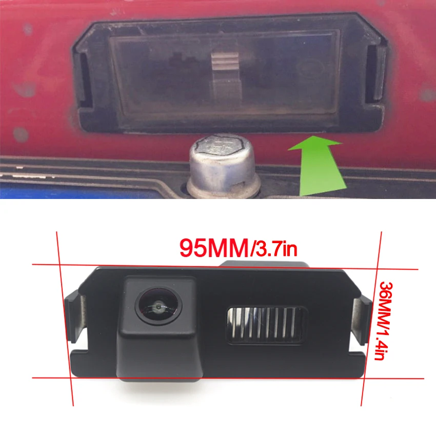 CCD HD Fisheye Rear View Camera Car Reverse Monitor 1080P Night Vision For Hyundai Genesis Coupe 2008~2012 2013