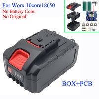 10X18650 WA3550 Lithium Battery Case Boxs Charging Protection Circuit Board PCB For Worx 20V WA3572 WA3590 WA3551 Housings Shell