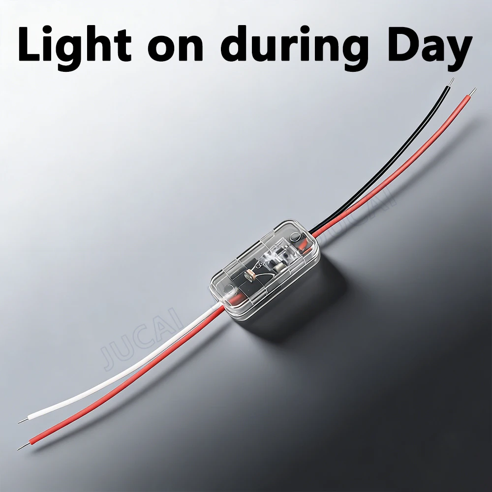 Lichtsensor-Schalter Automatischer Ein/Aus-Schalter mit Fotozelle für Straßenbeleuchtung Dämmerungsschalter DC12V24V 5A Foto-Steuerung Fotosensor – Detail 7