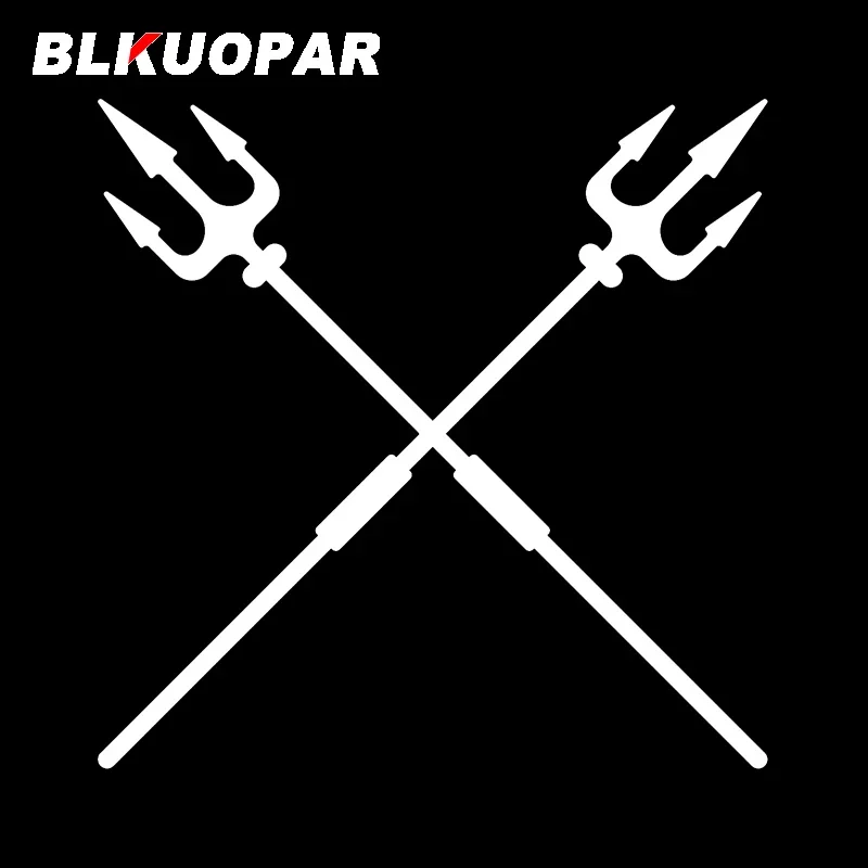 BLKUOPAR For Trident Graffiti Car Stickers Occlusion Scratch Simple Decals Vinyl Sunscreen Windows Refrigerator Decor Car Goods