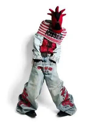 American Fashion Trend Joker Pattern Embroidered Loose Jeans Man Street Y2K New Hip Hop Oversized Wide-leg Pants Unisex Jeans