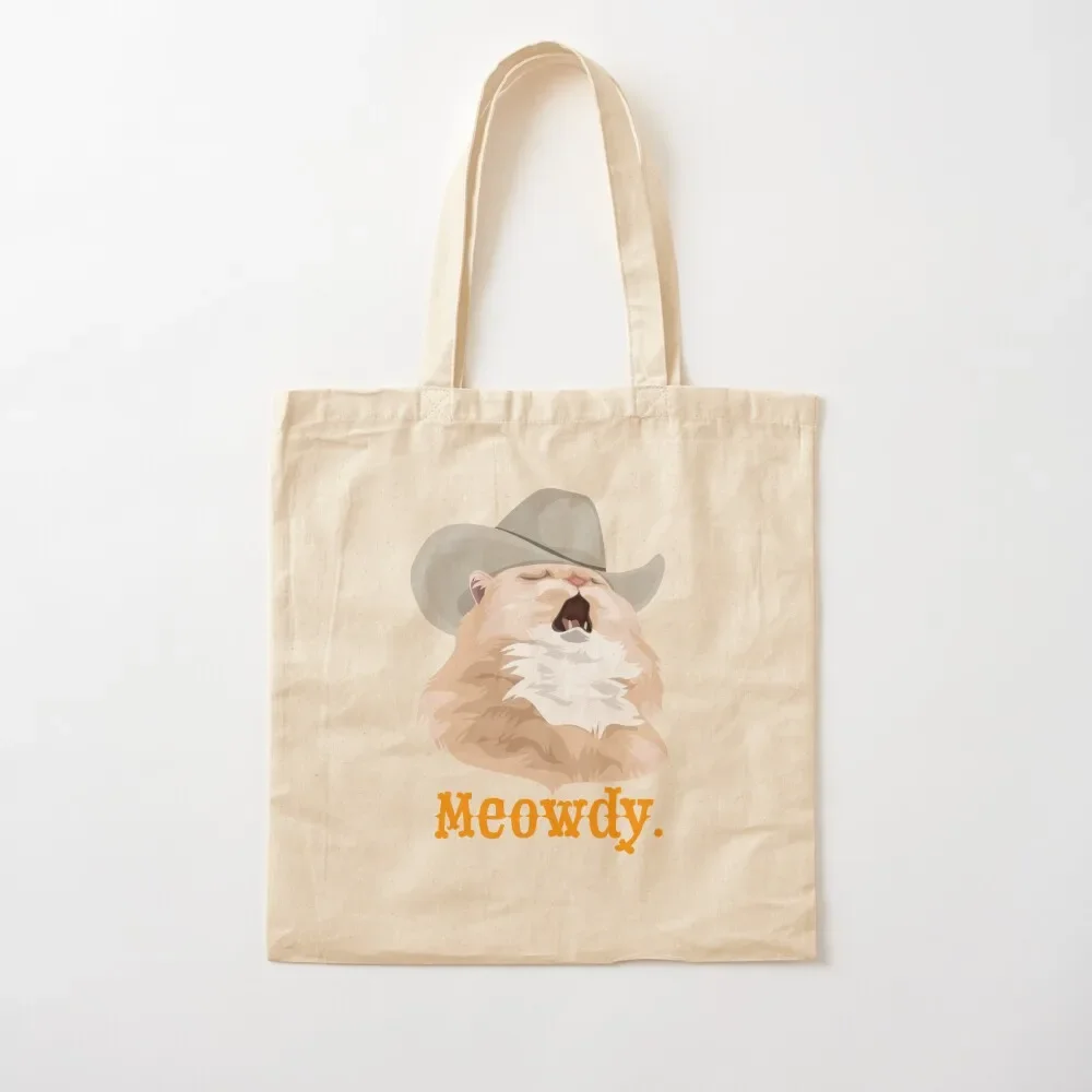 

Meowdy Singing Cat Wearing a Cowboy Hat Meme Tote Bag Big bag Gift bags Bag