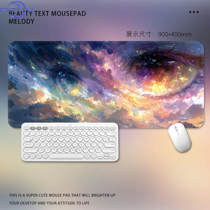 Landscape Mouse Pad Large Visual Shock Office Computer Desk Pads Lock Edge Rubber Game Mat