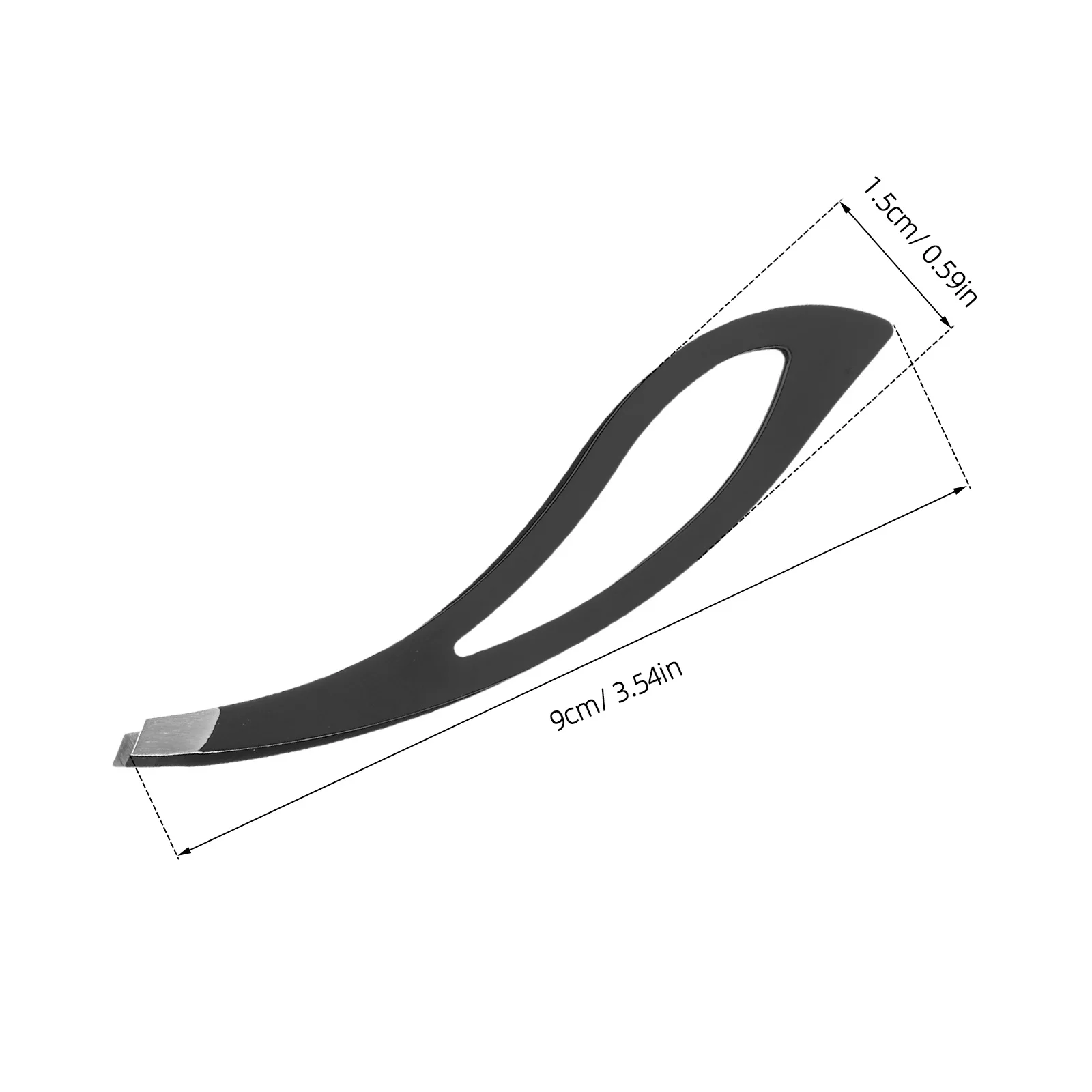 2개입 눈썹 제거 핀셋 스테인리스 슬랜트 팁 정밀 눈썹 정리 도구 눈썹 제거기 아이 메이크업 리무버