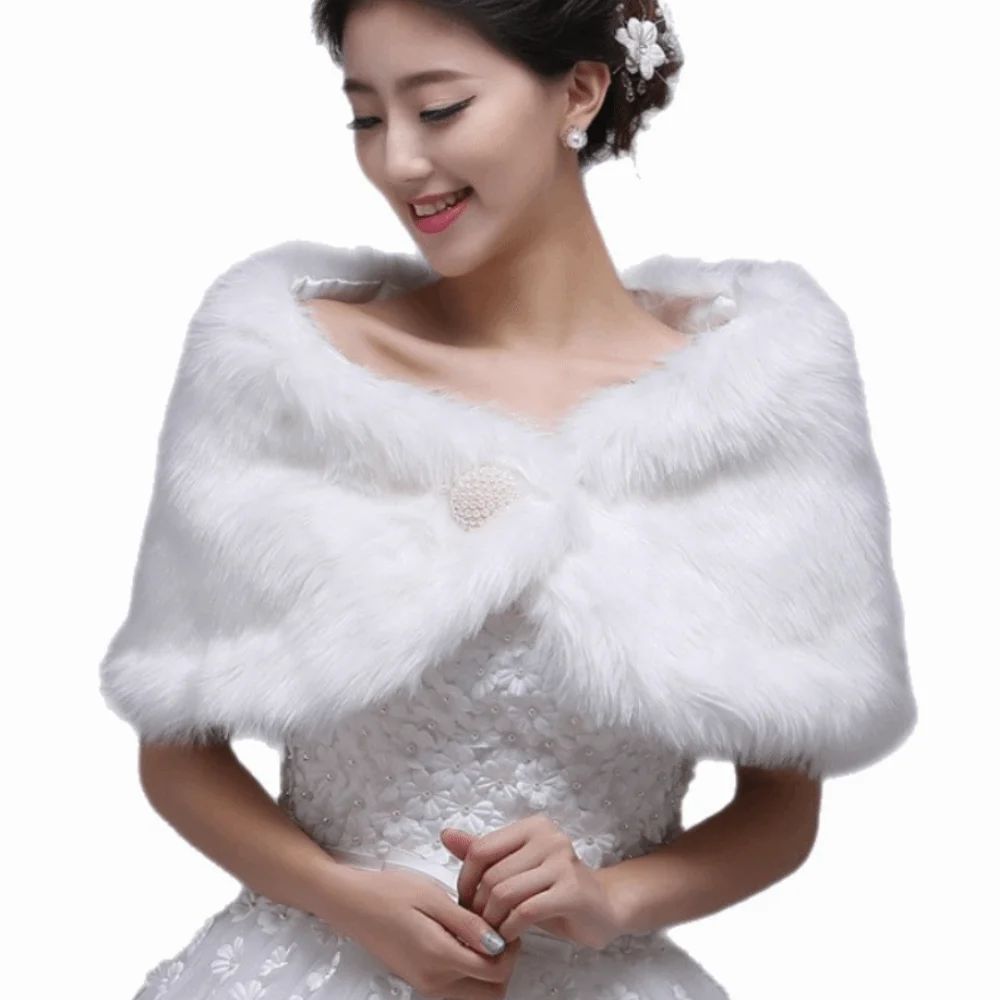 

Невеста, плечо, искусственный воротник, свадебная шаль из искусственного меха, шаль для шеи из искусственного меха, утепленная теплая одежда, украшения, шарфы из кроличьего меха