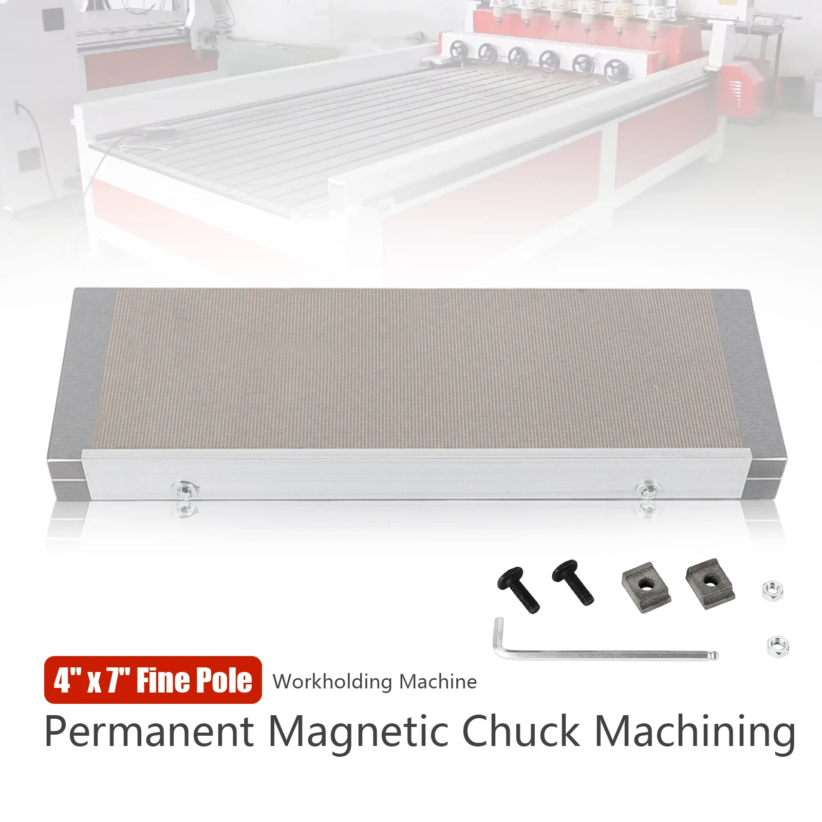 100*175mm Permanent Magnetic Chuck fits Grinding Machines, EDMs, Line Cutting, Tapping Machines Processings