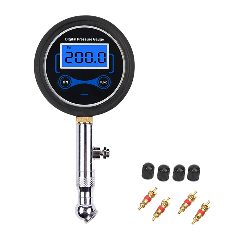 LCD Digital Tire Pressure Gauge 0-200PSI Air Pressure For Motorcycle Cars Truck Bicycle Motorbike Vehicle Tester