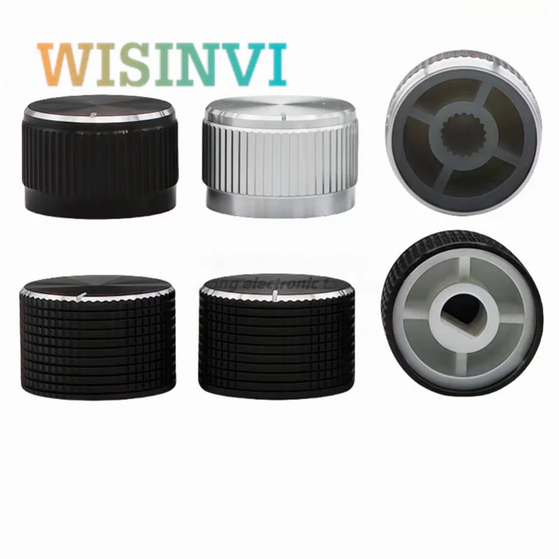 1 pçs 20x13mm áudio do carro dvd navegação botão capa cd player interruptor de volume tampa liga alumínio botão potenciômetro botão tampa buraco 6mm
