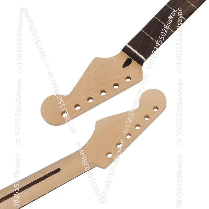 [Matte] 22 Frets Electric Guitar Neck Rosewood Fingerboard Maple Handle Mahogany Tube (with Wire)
