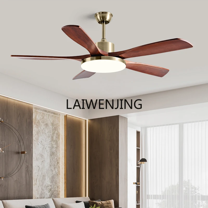 MJY solid wood fan dining room living room home and commercial frequency conversion silent with electric fan