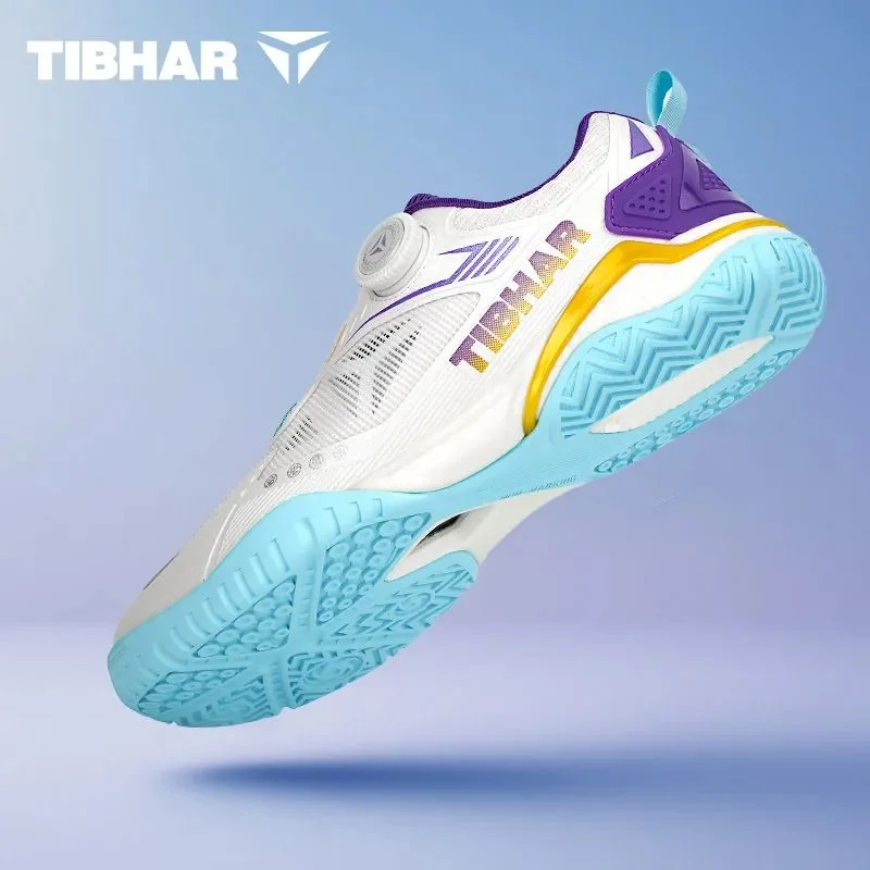 TIBHAR Table Tennis Shoes Men Women Professional Ping Pong Sneakers Indoor Court Footwear with Popcorn Cushion & Carbon Plate view 6