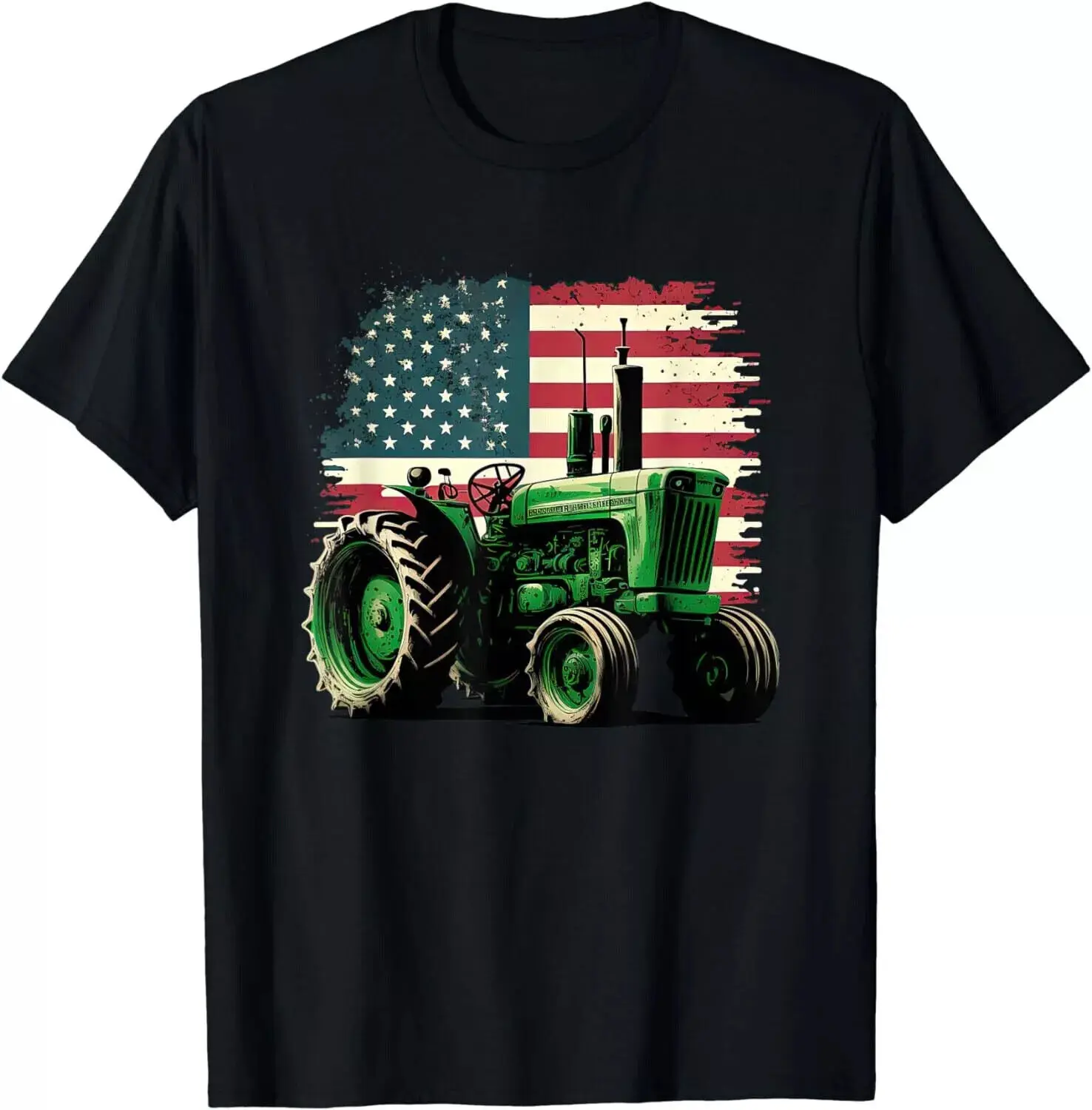 Agriculture Farm Tractor USA Flag tractor American farm USA Gift Unisex T-Shirt