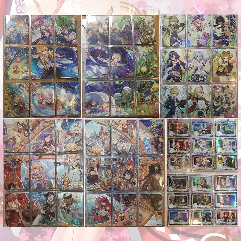 cartas-colecionaveis-anime-goddess-story-puzzle-ssr-cg-lumine-yae-miko-raiden-shogun-barbara-keqing-nahida-kaedehara-kazuha