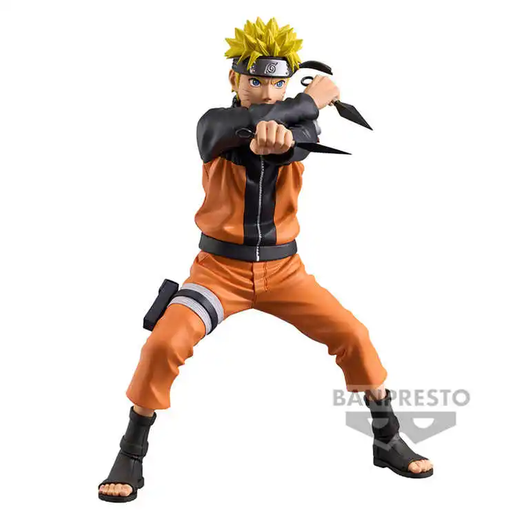 Figura Original de Anime Banpresto Naruto Grandista Uchiha Sasuke figura de acción Shippuden juguete coleccionable modelo chico regalo de cumpleaños