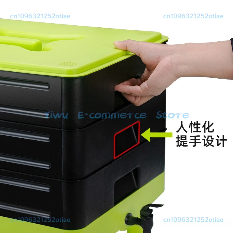 Compost bin Gardening Garden Outdoor organic fertilizer, household food waste Homemade earthworm worm compost bin