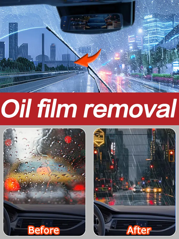 Glass Oil Film Removal Quickly Cleaning Windows Windshield Car Auto Detailing