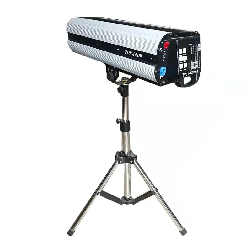 Wedding party disco light 440W RGBW follow light, with DMX512 control, 60-100m projection,23 degree beam of light angle