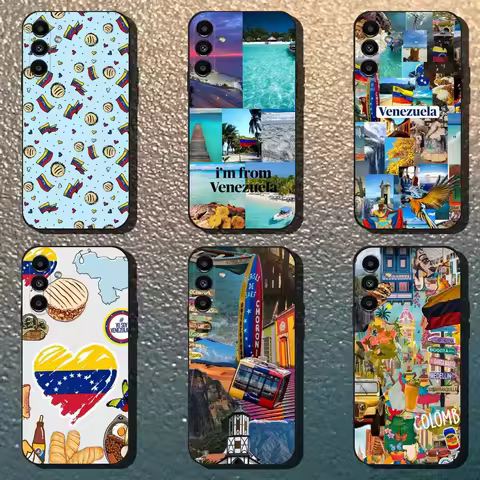 Aesthetic Art Venezuela Phone Case For Samsung Galaxy A13,A21s,A22,A31,A32,A52,A53,A71,A80,Soft Black Shell
